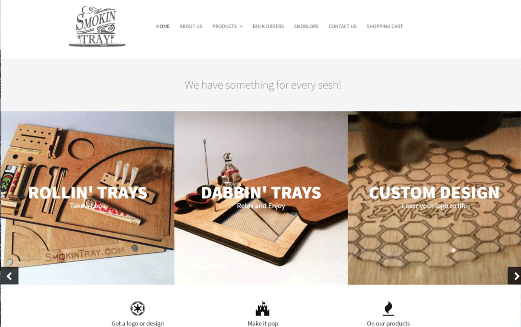 Web Design - Smokin' Tray